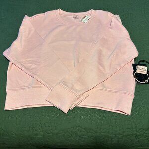 Dankin Pink Crop Top Sweatshirt ~ XS ~ with Hair Ties